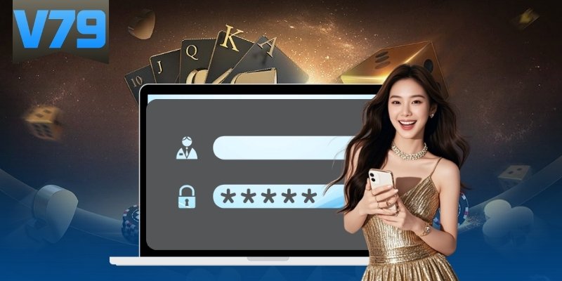 Giao diện đăng nhập tài khoản V79 trực quan, dễ thao tác